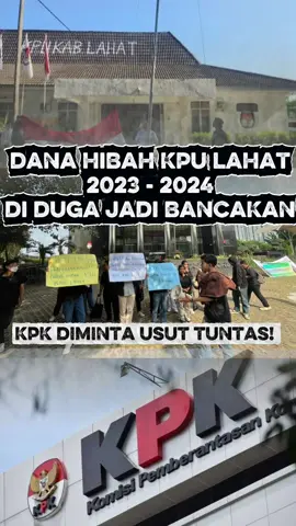 GCL desak KPK usut dugaan mark up dan kegiatan fiktif di KPU Lahat! Rp58 miliar uang rakyat harus dipertanggungjawabkan 💥 #GCL #KPK #Korupsi #KPU #Lahat 