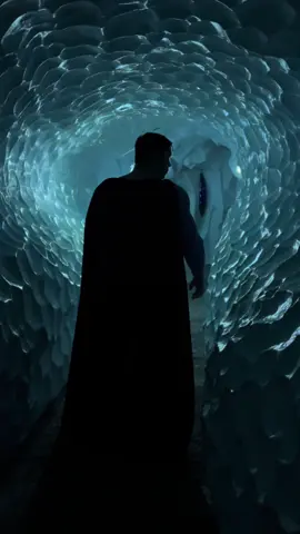 My Superman in the Fortress of Solitude, how unreal is this location! @DC @Superman #superman #lookup #supermancosplay #dccomics #dccosplay 