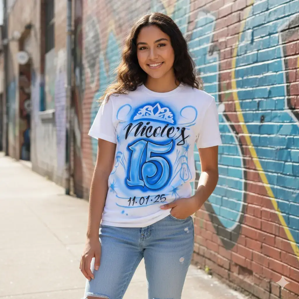Remember visit us at traders village flea market Houston Tx. between central ave. And 12 street booth #1246 Airbrush T-shirts, hats, shoes, backpacks and much more. #xv #quince #misquinceaños 