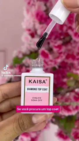 Melhor Top coat da vida link nos comentários mais pode me chamar que envio #kaisa #topcoatnails 