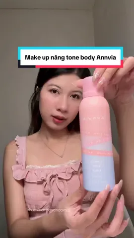 Cách khắc phục nhanh lệch tone da mặt với body sau make up Annvia #Annvia #makeupbody #nangtonebody #chummanhthichdomoi 