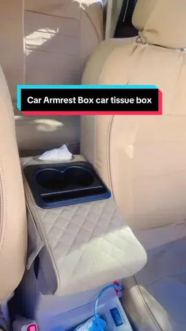 Car Armrest Box car tissue box #caraccessories #cartissuebox #carcupholder #usefulproducts #punjabitiktokk 