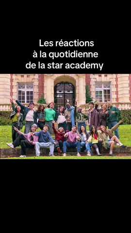 Les réactions à la quotidienne de la star academy#staracademy #staracademy2025 #tweets #x 