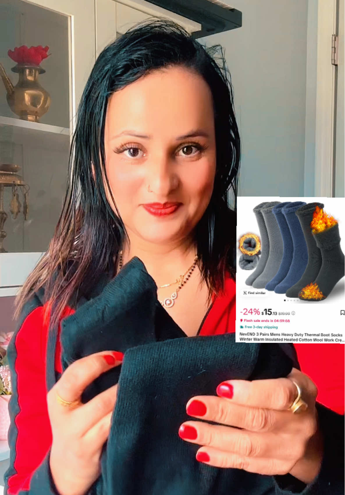 NevEND 3 pairs Men’s warm comfy socks 🧦 is in discount,sale & free shipping too 🤗🙌#kalpana0017 #foryou #evergreen #Thermal#warm 