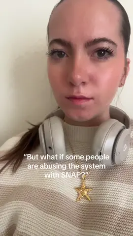 The percentage of that is exceedingly small, and I also just think everyone deserves to eat no matter how much money they have #politics #fdt 