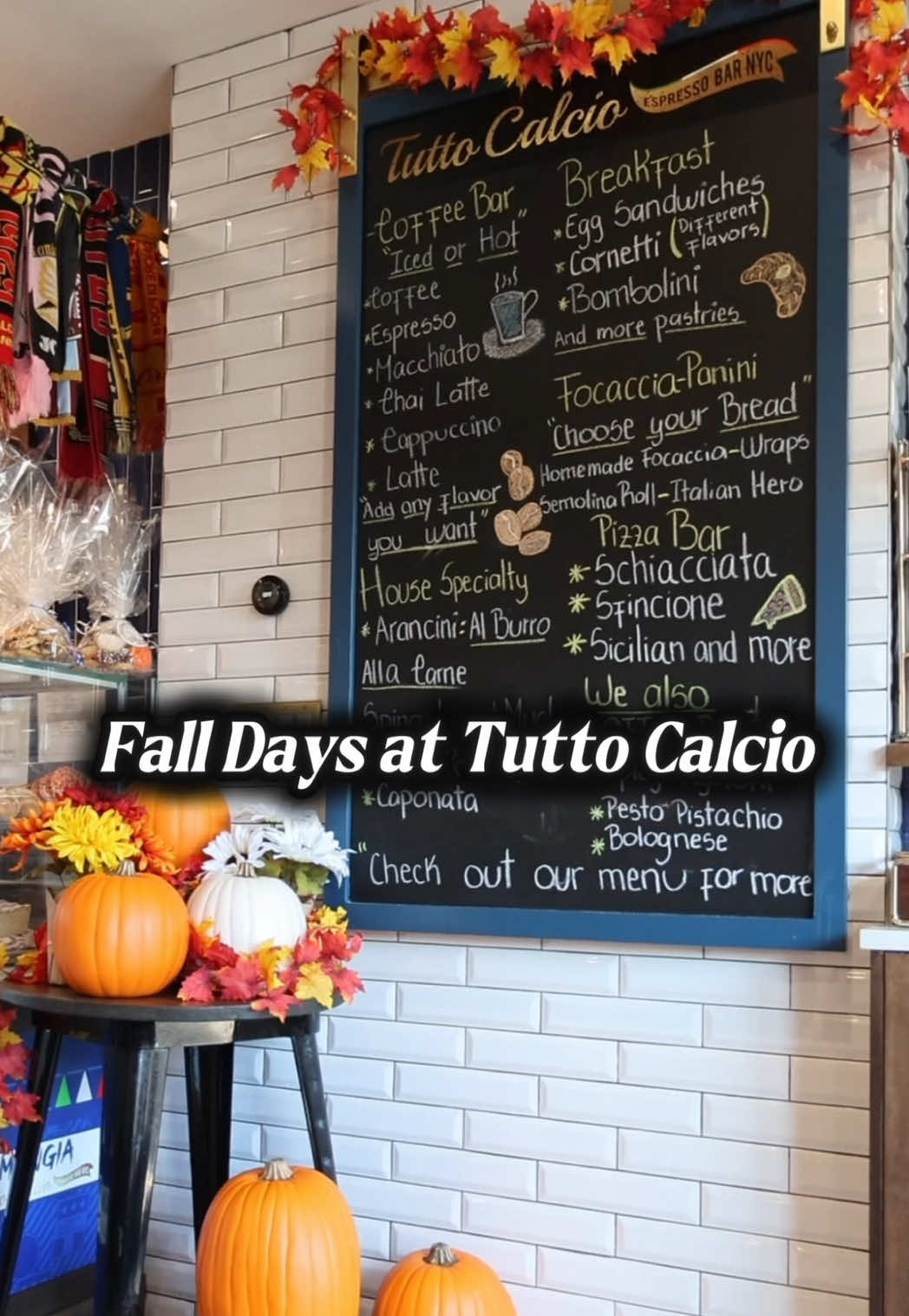 There’s no better place to enjoy a fall day 🍁☕️ #fallseason #fallday #coffee #coffeeshop