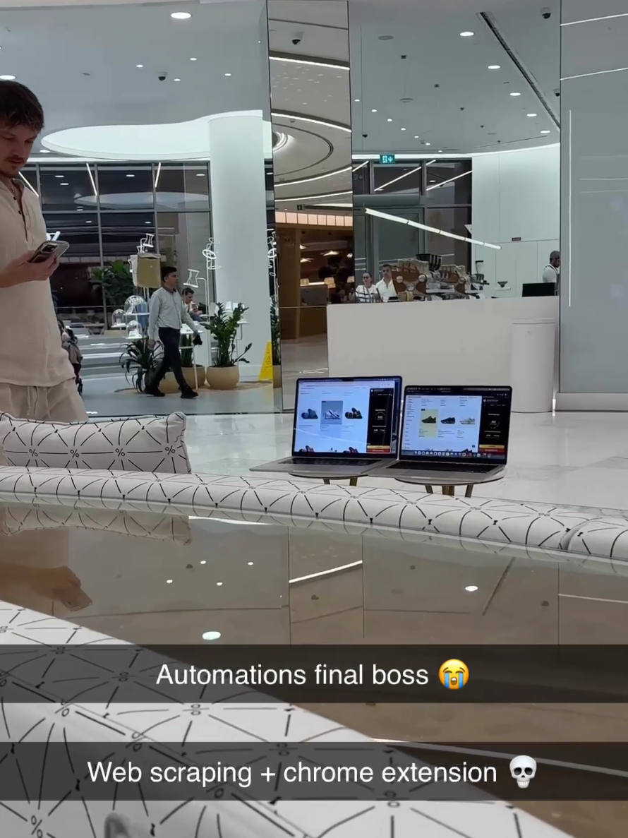 The chrome extension he's using is called Ultimate Web Scraper! #automation #data #techtok #productivity #ecommerce 