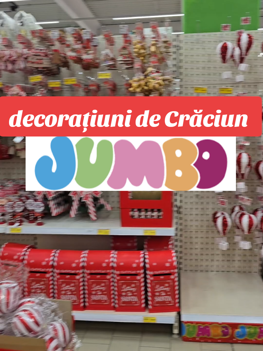 anul asta mi se pare ca au adus, la Jumbo, multe decorațiuni noi pt Craciun #christmas #craciun #jumbo 