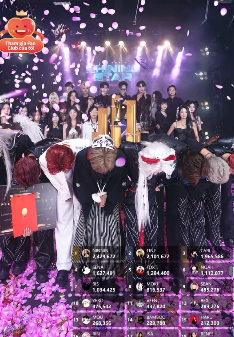 Màn nhận GIẢI CÁ NHÂN và GIẢI NHÓM của A-WORLD 101 tại SHINING STARS IX.  Congratulations to A-WORLD 101 and Thank you so much A-WORLD 101 FAMILY❤️‍🔥 #aworld101 #uncaged101 #newworld #shiningstars