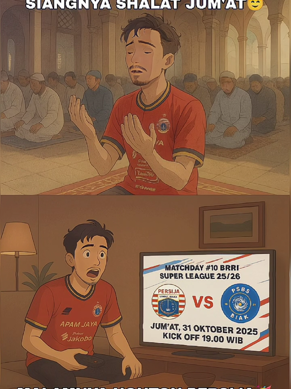 simpen nih buat hari Jum'at 🥰 #persijaday#persijavspsbsbiak#persijajakarta#fyp#jakmaniacariu 