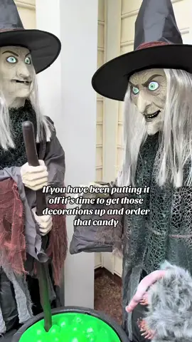 Well the decorations are officially up just in time to take them down this weekend… #halloween #halloweendecor #witchdecor #halloweenwitches 
