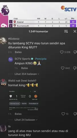 mau turun sendiri atau diturunin king MU min?@SCTV Sports #manchesterunited #ggmu #PremierLeague #CapCut 