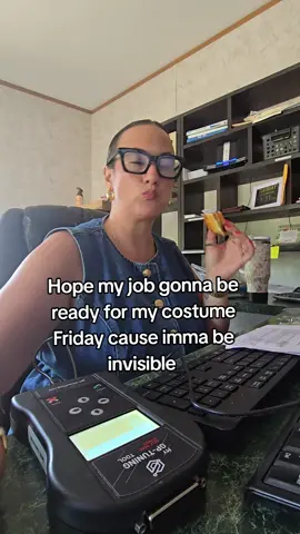 hope my jobs ready! its gonna be so good they won't even see me. #officehumor #corporatetiktok #halloweencostume 