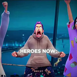 Heroes now vs then ☠️🔥 | #edit #aura #heroes #foryou #trending 