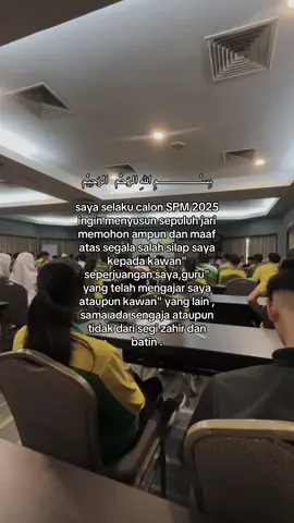 goodluck n do your best semua kawan