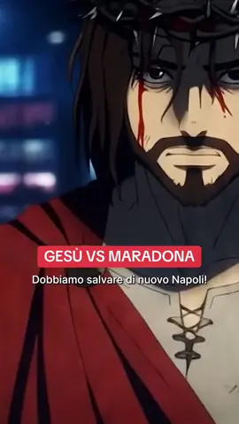 Gesù salva Napoli da Maradona! #napoli #naples #gesù #maradona #muralesdimaradona 