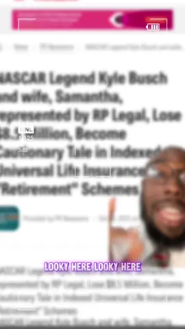 😱💸 Imagine being scammed out of $8.5 MILLION by an agent and company you trusted! 💔 Don’t let it happen to you‼️ Universal life insurance isn’t always what it seems — if it sounds too good to be true, it probably is 🚫 🎥 Watch this news clip and see for yourself 💯Stay Alert! 🚨Protect your money 🛑 https://youtu.be/-lZhw5dbMcI?si=bB1hoa4Pv6q7tqTV  #IUL ##NASCAR##KyleBusch#UniversalLifeInsurance #SamanthaBusch