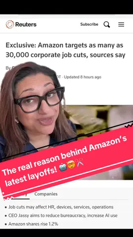 Amazon didn’t lay off 30,000 people because of AI — they did it because of math. The corporate game always protects investors, not employees. Let’s talk about who really pays the price. 💼⚡ #CorporateTruths #AmazonLayoffs #EliteRecruiter #amazon #layoffs 