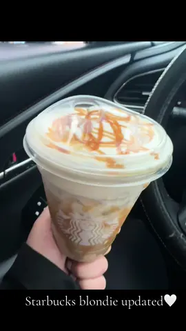 Update blonde latte from Starbucks. Swipe to see how its made! Please like and share 🤍  #starbucksdrinks #starbucks #justagirl #starbucksrecipe #starbies