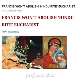 WO One World Religion of the Antichrist #orthodox #catholic #fyp #ecumenism