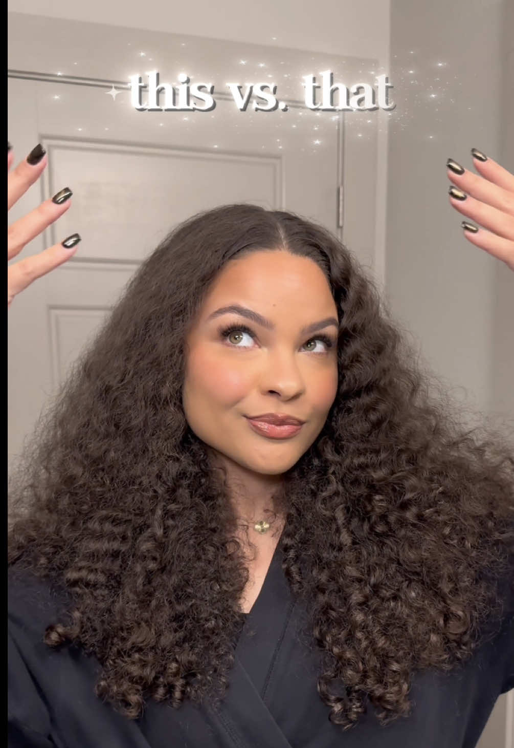 comparing the @Camille Rose “Honey Mousse” to the “Mint Condition Mousse” , which one you rocking with?? 🍯✨➰🩵#camillerosepartner  . . #curl #hairstyles #curls #beauty      