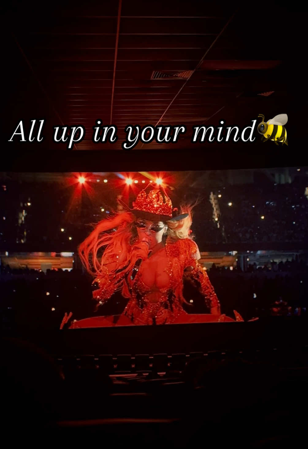 I told you I’m a F****** problem!!! 🐝 I loveee all up in your mind and I wish I could have seen the big 3 live. Seeing it in the film was such a treat! Where is the all up in your mind hive?!?! #beyhive #renaissance #allupinyourmind #beyoncé 
