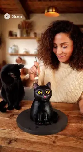 Cat Got Scared Of Cake Cat  