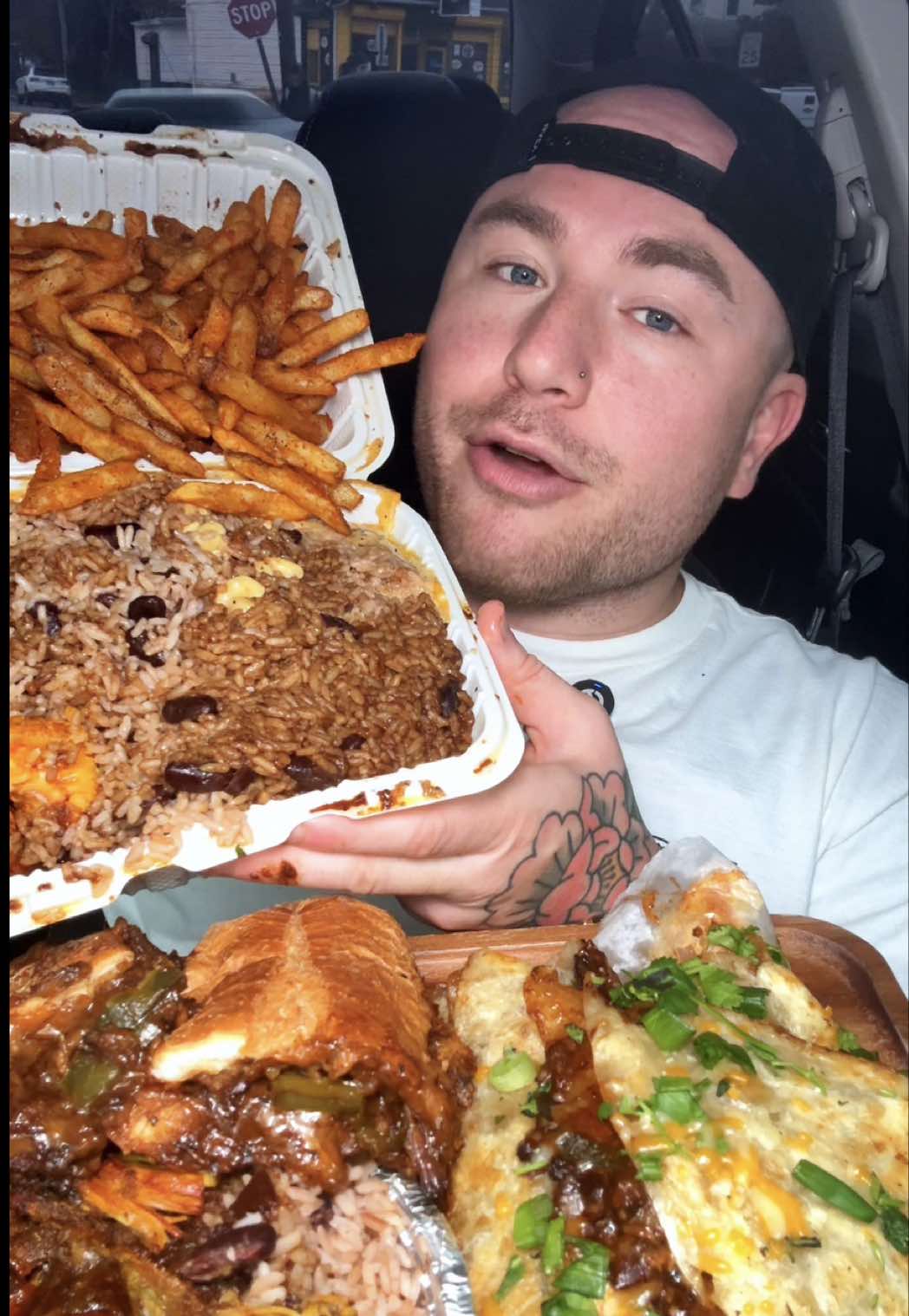 Jamaican food is A1 🇯🇲🔥 #jamaicanfood #mukbangeatingshow #Foodie #fypシ #viral 