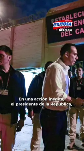 🔵🔴El presidente de la República, José Jerí, supervisó personalmente una intervención nocturna en el penal Sarita Colonia, con apoyo de la Policía Nacional del Perú y las Fuerzas Armadas. #ExitosaTrujillo  #ExitosaNoticias  #Exitosa 
