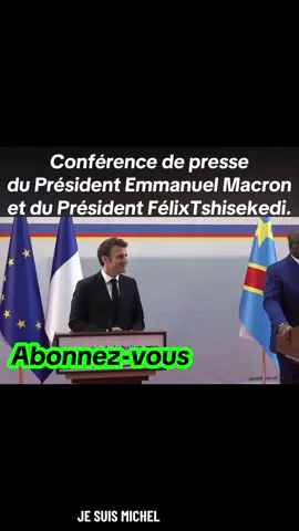 Conférence de presse du Président Emmanuel Macron et du Président Félix Tshisekedi. @Top Congo FM @Top Congo FM Officiel @Télé 50 @RFI @BOSOLO NA POLITIQUE @FRANCE 24 @PrimatureRDC @TOP CONGO FM @Présidence RDC 