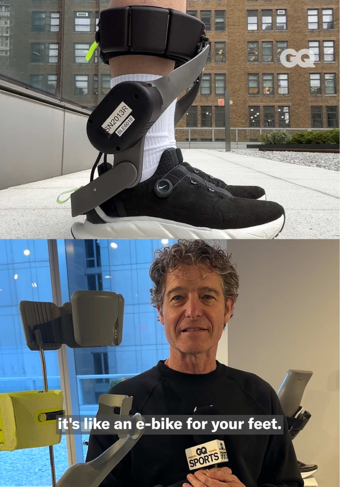 Nike is building an e-bike... for your feet 🤯 Michael Donaghu, VP of Nike Space Kitchen, breaks down the still-in-development Project Amplify - the world’s first powered footwear system for running and walking #nike #projectamplify 