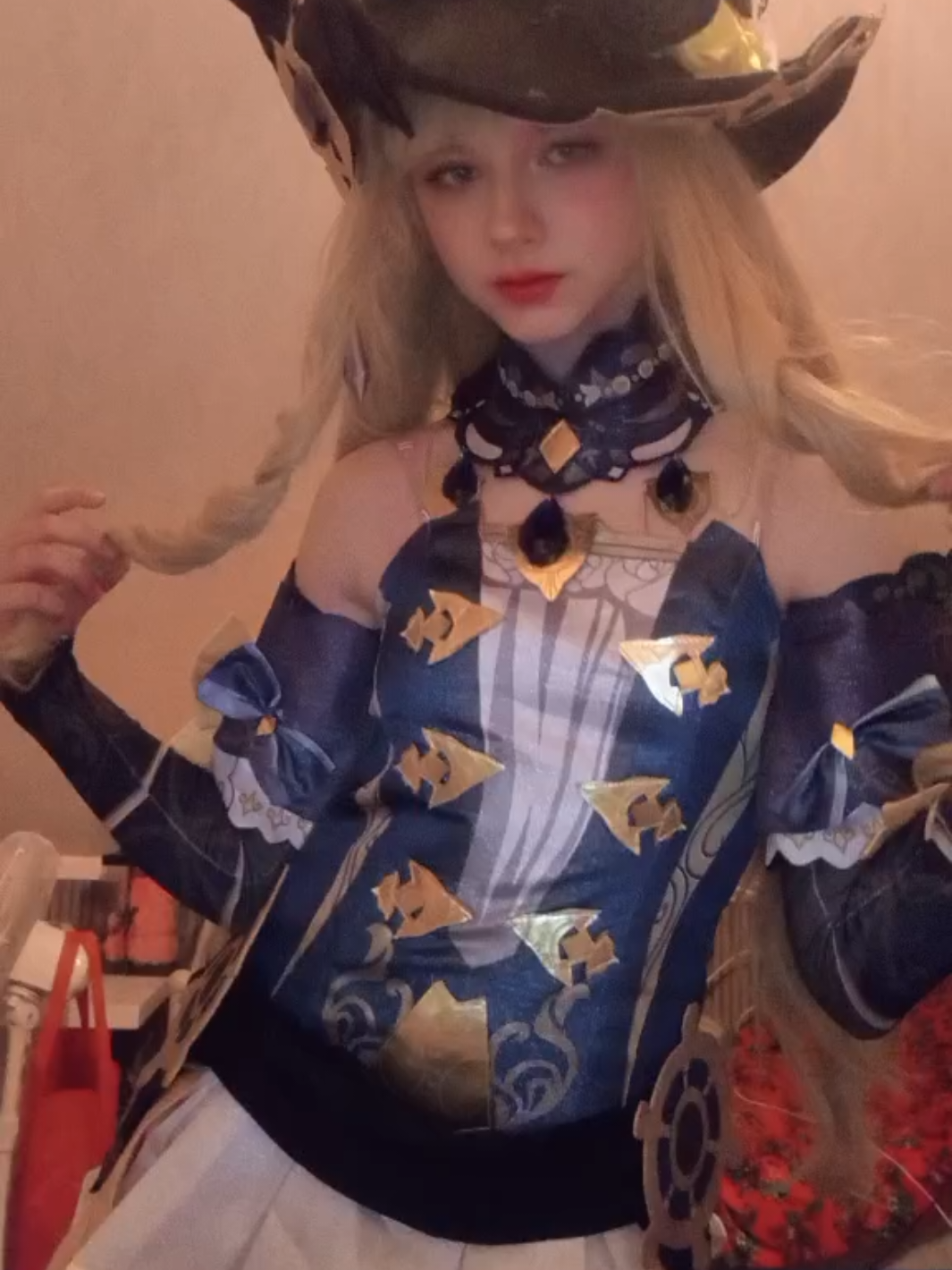 This took me so long to finally get it right guys it's not even funny😭 #GenshinImpact #cosplay #navia #genshin #naviacosplay 