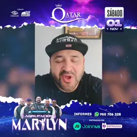 ‼️CONFIRMADO DESDE ARGENTINA 🇦🇷‼️ AGRUPACIÓN MARILYN MARILYN🎙️ EN AREQUIPA Este Sábado 01 de Noviembre Desde las 8 pm  📍 Discoteca. QATAR de la Av. Dolores  🅿🆁🅴 🆅🅴🅽🆃🅰🧐 𝘾𝙊𝙈𝙋𝙍𝘼 𝙏𝙐 𝙀𝙉𝙏𝙍𝘼𝘿𝘼 𝙄𝙉𝙂𝙍𝙀𝙎𝘼𝙉𝘿𝙊 𝘼𝙌𝙐Í 👇🏻 https://www.joinnus.com/events/concerts/arequipa-agrupacion-marilyn-marilyn-71900 INFORMES 📲 al 950706328 - 943732071 ☝🏻👀 Capacidad limitada TE ESPERAMOS🤩 #Arequipa #AgrupacionMarilyn Fans Destacados #seguidoresdefacebook