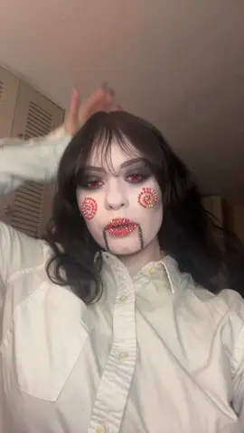 wanna play a game? 🖤 #halloweencostume #facepaint #halloween #spookyseason #fypシ゚viral 