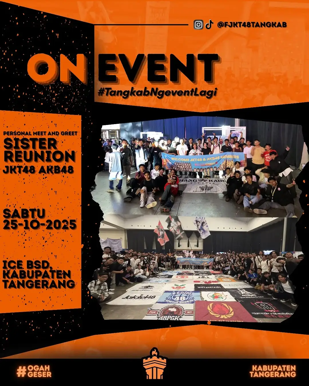 terimakasih buat kemarin yang datang meramaikan acara di Ice bsd Sampai ketemu di JKT48 14th anniversary  #TangkabOgahGeser #tangerangkabupaten #ogahgeser #FJKT48Tangkab #TangkabNgeventLagi 
