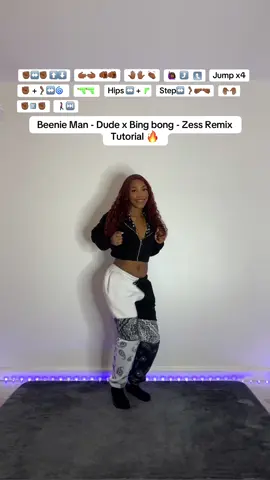 Beenie Man - Dude x Bing bong - Zess Remix Dance Tutorial #dancetutorial #newtrend #fyp tag dc please 