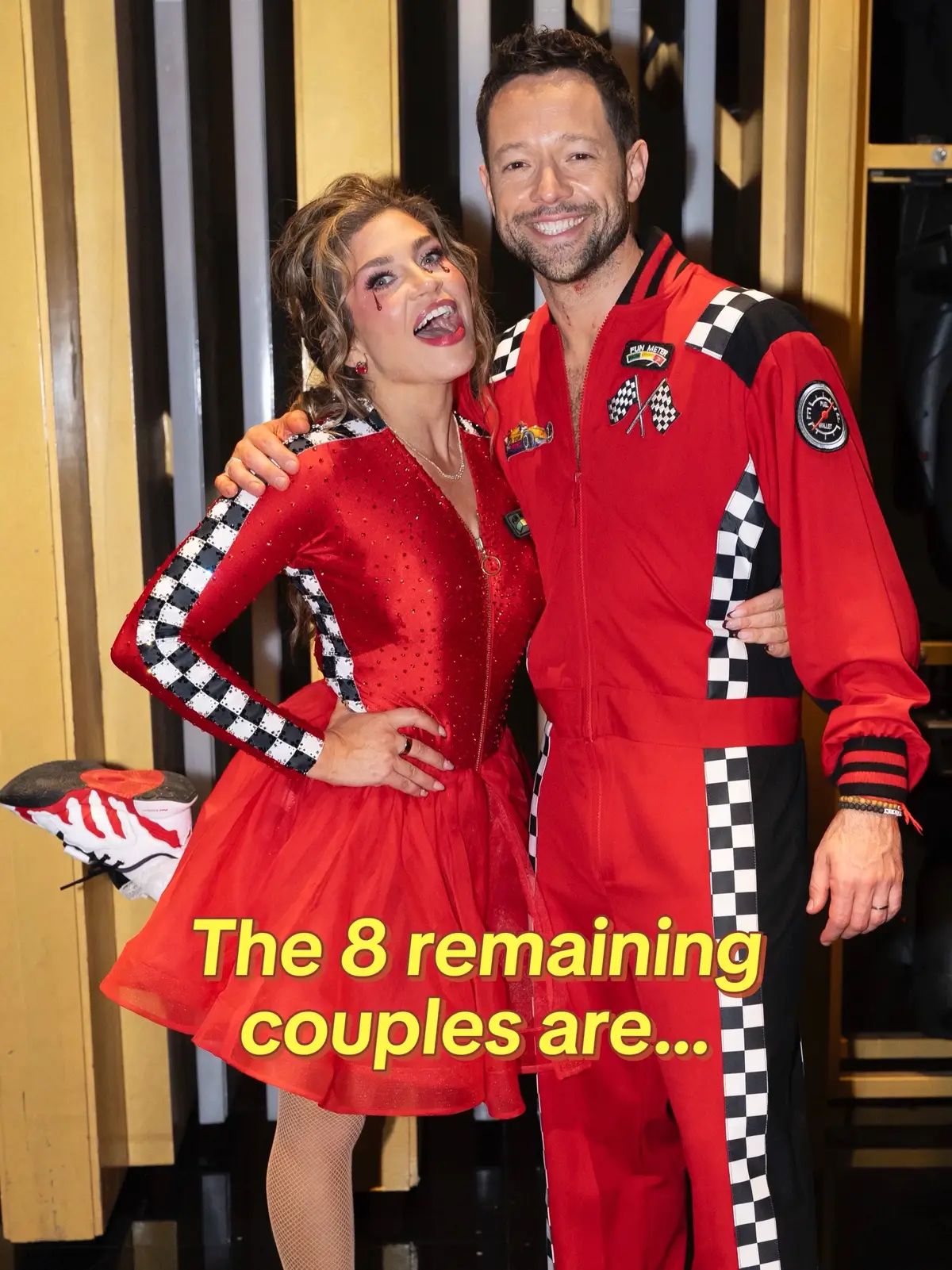 The eight who ATE up #HalloweenNight and are moving on to next week. Let's rock 🤘🎶 #DWTS