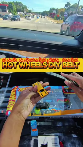 @TikTok made me do it! I absolutely love this belt trend 🏎️  #carbelt #hotwheelscollections #diyproject #charlottenc #boymom