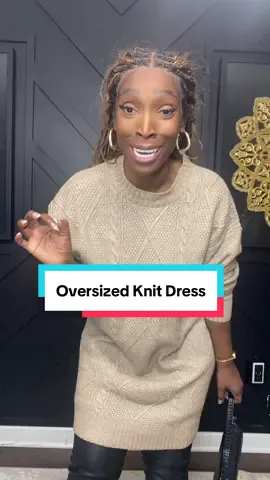 Comfy never looked this chic 😍 Slip into this cable knit drop shoulder sweater dress,cozy texture, loose fit, and major fall fashion energy 🍁✨ #SweaterDress #CableKnitStyle #FallFashion #CozyAndCute #LooseFitVibes 