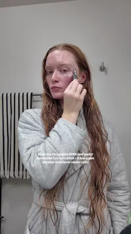 Eye patches that go OVER the eye!?! I’m going to need like 100 more of these because I am obsessed! these don’t slip or move at all! 12/10⭐️ #skincare #eyepatch #guasha @InMyEyes 