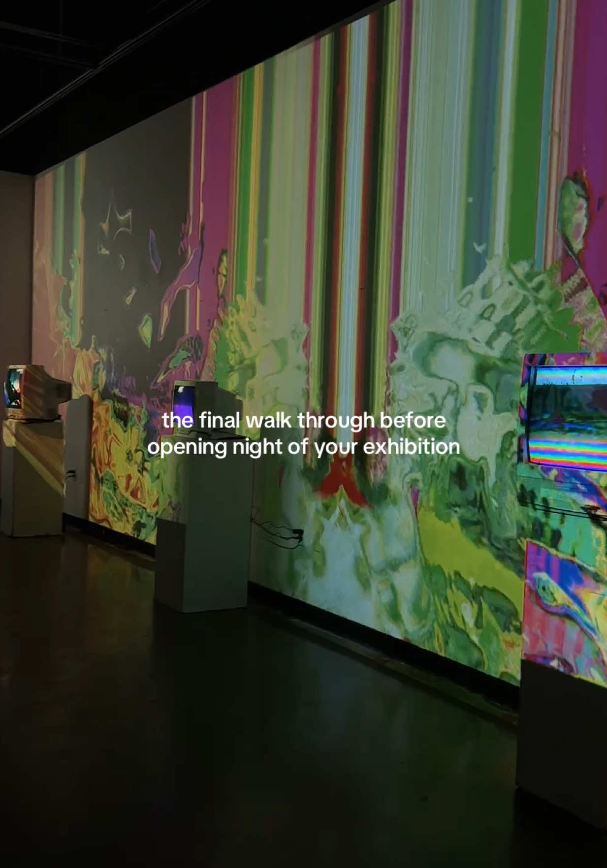 co-curated P0RTAL this past weekend with @analog_mannequin and @Asterix !! thank you all for coming :) #openingnight #gallery #artshow #exhibition #videoart