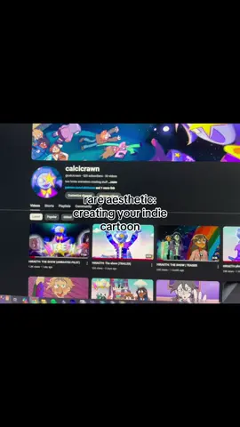 rare aesthetic unlocked 🔓 broke artists creating their own indie show #rareaesthetic #indieanimation #fypage #trend #oc 
