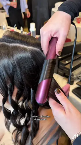 Us backstage at the cherry chic campaign shoot capturing hair styling content to dispel the AI allegations 😮‍💨 honey this hair is all real x  #ghd #ghdchronos #cherrychic #howtocurlhair #curlwithastraightener  