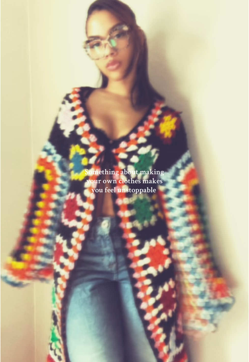 Like… I made that??? #trending #crochetcardigan #crochetaddiction #crochetersoftiktok #fyp #crochetgrannysquare 