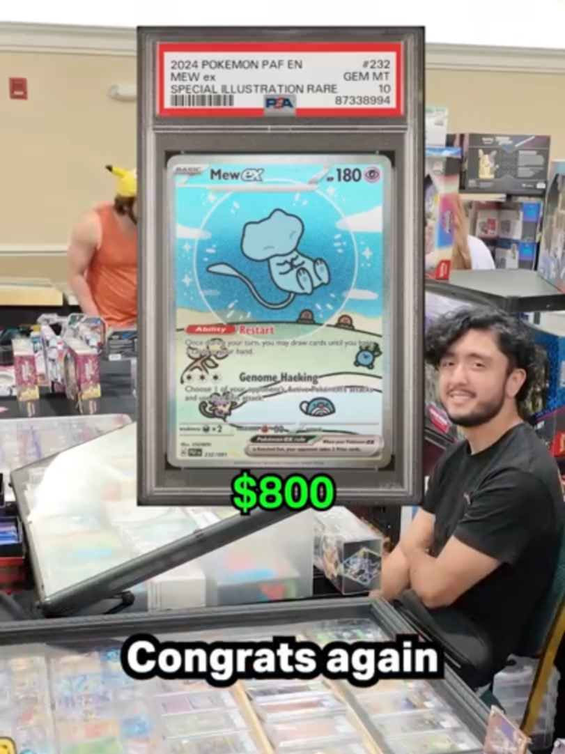 ✨ Selling The AMAZING Bubble Mew! | Pokémon Vendor POV @ Space Coast Card Show April 2025 Another incredible moment from our Vendor POV series! This time, we’re letting go of the Bubble Mew — one of the most eye-catching cards at the show 😳🔥 Catch the full Vendor POV experience and future highlights on YouTube 🎬 — search “CesarARP Pokémon Vendor POV” for complete trades, deals, and reactions! 🎴 #VendorPOV #CesarARP #PokemonTCG  #Pokemon #PokemonCards #PokemonTCG #CardShow #VendorPOV #PokemonVendor #TCG #PokemonCollector #CesarARP #PokemonCommunity #CardCollectors #Poketok #PokemonShorts #CardFlip #PSA10 #SlabbedCards #PokemonTrading #CardTrader #Collecting #PokemonDeal #VendorLife #CardShowFinds #CardShowVibes #PokemonHobby #Pokemart #PokemonVendors #RareCards #FullArt #ShinyPokemon #TCGShow #PokemonReels #GradedCards #CardShowAdventure #PokemonCenter #PokemonInvesting #CollectorsWorld #CollectACon #SpaceCoastCardShow #CardPartyEast #VendorSetup #PokemonShowcase
