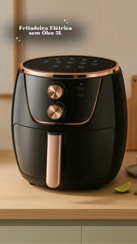 COIBEU Fritadeira Elétrica sem Óleo 5L Air Fryer Botão de Rodar ou Digital Touch 1500Watts Preto127V/220V#fritadeiraeletrica #airfryer #airfry 