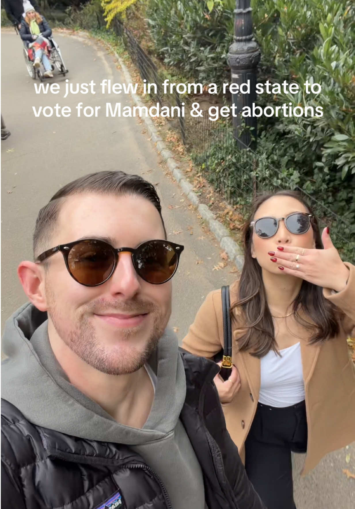 Mamdani has supporters near & far 🙂‍↕️ #nyc #mamdani #zohranmamdani 