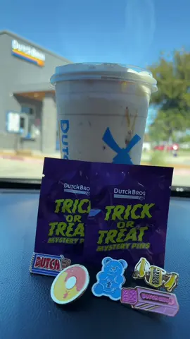 Dutch bros Trick or Treat Mystery Pins 🥳 #dutchbros #dutchbroscoffee #dutchbrosdrinks #dutchbrosmerch @Dutch Bros Coffee 