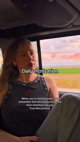 When you’re feeling down just remember that the Universe has the best intentions for you! Trust the process 🙌 #trusttheprocess #universe #dailymotivation 