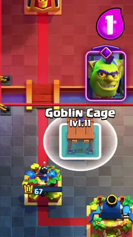 Evo Goblin Cage 🥶 #clashroyale 